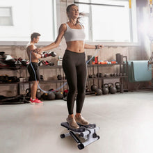 Load image into Gallery viewer, Mini Fitness Stepper with 2 Resistance Bands LCD Monitor
