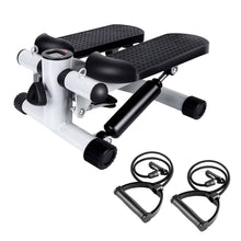 Load image into Gallery viewer, Mini Fitness Stepper with 2 Resistance Bands LCD Monitor