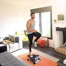 Load image into Gallery viewer, Mini Fitness Stepper with 2 Resistance Bands LCD Monitor