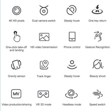 Load image into Gallery viewer, Mini RC Drone 4k HD Wide Angle Camera WIFI FPV Drone Dual Camera Quadcopter
