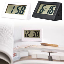 Load image into Gallery viewer, Mini Small Car Desk Digital Clock Watch Car Dashboard Digital Clock Vehicle Adhesive Clock with Jumbo LCD Time & Day Display Mini Automotive Stick On Watch for Car T Gauges Mini Digital LCD Screen Travel Electronic Clock For Home Office Desktop Clocks
