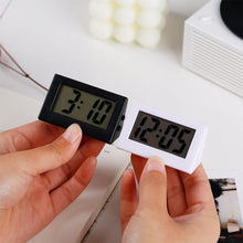 Load image into Gallery viewer, Mini Small Car Desk Digital Clock Watch Car Dashboard Digital Clock Vehicle Adhesive Clock with Jumbo LCD Time & Day Display Mini Automotive Stick On Watch for Car T Gauges Mini Digital LCD Screen Travel Electronic Clock For Home Office Desktop Clocks