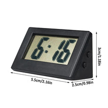 Load image into Gallery viewer, Mini Small Car Desk Digital Clock Watch Car Dashboard Digital Clock Vehicle Adhesive Clock with Jumbo LCD Time & Day Display Mini Automotive Stick On Watch for Car T Gauges Mini Digital LCD Screen Travel Electronic Clock For Home Office Desktop Clocks