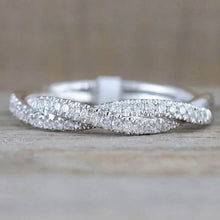 将图片加载到图库查看器,Minimalism 925 Silver Zirconia Twist Ring