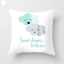 Load image into Gallery viewer, Mint Green Cushion Cover Pillowslip Home Supplies Decorative Fresh Mint Green Gray Watercolour Stripes Generic Solid Decorative Bedroom Pillow Cases Covers Pillow Case Simple Living Room