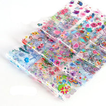 Load image into Gallery viewer, Mix Nail Art Transfer Foil Sticker Angles Decoration Nail Art Decals Design For Nails Wraps Follie Nail Foil Transfer Sticker Kit, Nail Art Decals Nail Foil Glass Paper Nail Decals Nail Wraps for Nail Art Decorations Supplies