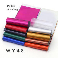Load image into Gallery viewer, Mix Nail Art Transfer Foil Sticker Angles Decoration Nail Art Decals Design For Nails Wraps Follie Nail Foil Transfer Sticker Kit, Nail Art Decals Nail Foil Glass Paper Nail Decals Nail Wraps for Nail Art Decorations Supplies