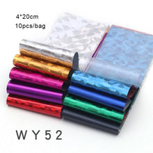 Load image into Gallery viewer, Mix Nail Art Transfer Foil Sticker Angles Decoration Nail Art Decals Design For Nails Wraps Follie Nail Foil Transfer Sticker Kit, Nail Art Decals Nail Foil Glass Paper Nail Decals Nail Wraps for Nail Art Decorations Supplies