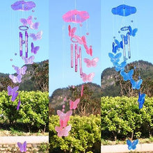 Load image into Gallery viewer, Model Creative Crystal Butterflies-Wind Chime Hanging Ornament Mobile Wind Bell Garden Ornament Lucky Yard Garden Living Room Home/Wall/Room For Mom Birthday Gift Metal Music Wind Chimes Indoor & Outdoor Decor