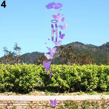 Load image into Gallery viewer, Model Creative Crystal Butterflies-Wind Chime Hanging Ornament Mobile Wind Bell Garden Ornament Lucky Yard Garden Living Room Home/Wall/Room For Mom Birthday Gift Metal Music Wind Chimes Indoor & Outdoor Decor