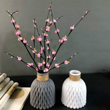 Load image into Gallery viewer, Modern Artifical Floral Plastic Vase Imitation Ceramic Flower Pot For Home Decor Living Room Centerpieces And Events Ornamnet