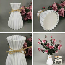 Load image into Gallery viewer, Modern Artifical Floral Plastic Vase Imitation Ceramic Flower Pot For Home Decor Living Room Centerpieces And Events Ornamnet