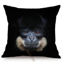 Load image into Gallery viewer, Modern Black And White Animals Portrait Photography Of Lion Zebra Elephant Tiger Pattern Sofa Pillow Cover Home Decor Square Cushions Cover 45x45cm