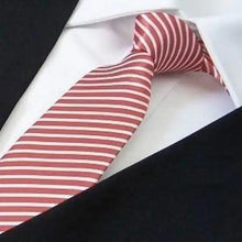 Load image into Gallery viewer, Modern Black And White Men Necktie Casual Business Meeting Formal Polyester Skinny Slim Necktie