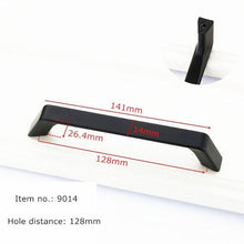 Load image into Gallery viewer, Modern Cabinet Handles Solid Aluminum Alloy Door Knobs And Handles Kitchen Cupboard Pulls Drawer Knobs Furniture Handle Hardware Black Cabinet Cupboard Drawer Door Handle Drawer Dresser Pulls for Furniture Kitchen Cabinet Cupboard Hardware