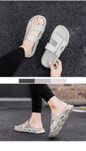 Load image into Gallery viewer, Modern Casual Summer Flip Flops Pool Slippers Sandals Slippers Men Shoes Tennis Fitness Runners Comfy Memory Foam Slide Outdoor Slippers Luxury Indoor Mens Slippers