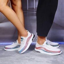 Load image into Gallery viewer, Modern Colorful Cool Sneaker Womens Lace Up Vulcanized Shoes Casual Flat Comfort Walking Running Shoes Light Mesh Tennis Casual Sneakers Fashion Design For Women