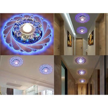 Load image into Gallery viewer, Modern Crystal LED Saving Bright Ceiling Blue Light Lamp Fixture Chandelier
