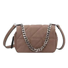 将图片加载到图库查看器,Modern Designer Metal Chain Clutches , Mini Shoulder Bag Satchel Style Nylon Small Crossbody Bags For Women And Girls