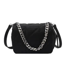 将图片加载到图库查看器,Modern Designer Metal Chain Clutches , Mini Shoulder Bag Satchel Style Nylon Small Crossbody Bags For Women And Girls
