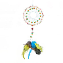Load image into Gallery viewer, Modern Dream Catcher Wolf Totem Car Hanging Ornaments Pendant Wolf Decor Traditional Feather Wind Chimes Handmade For Bedroom Wall Hanging Home Decorations Crafts