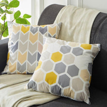 Load image into Gallery viewer, Modern Geometric Decorative Geometric Pillow Cushion Cases Outdoor Square Yellow Decorative Pillow Covers For Couch Bedroom Pillow Cases Cushion Covers