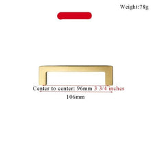 将图片加载到图库查看器,Modern Gold Knob Pure Copper Kitchen Cabinet Handles Cupboard Door Pulls Drawer Knobs Brass Furniture Handle Hardware Drawer Pulls Cupboard Knob For Kitchen Furniture Hardware