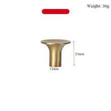 将图片加载到图库查看器,Modern Gold Knob Pure Copper Kitchen Cabinet Handles Cupboard Door Pulls Drawer Knobs Brass Furniture Handle Hardware Drawer Pulls Cupboard Knob For Kitchen Furniture Hardware