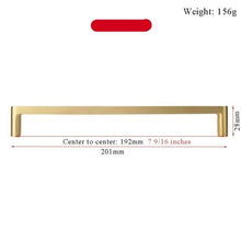 将图片加载到图库查看器,Modern Gold Knob Pure Copper Kitchen Cabinet Handles Cupboard Door Pulls Drawer Knobs Brass Furniture Handle Hardware Drawer Pulls Cupboard Knob For Kitchen Furniture Hardware