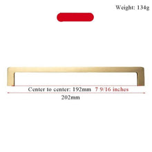 将图片加载到图库查看器,Modern Gold Knob Pure Copper Kitchen Cabinet Handles Cupboard Door Pulls Drawer Knobs Brass Furniture Handle Hardware Drawer Pulls Cupboard Knob For Kitchen Furniture Hardware