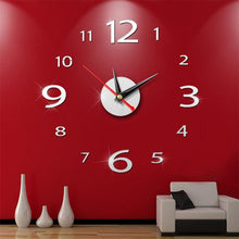 Load image into Gallery viewer, Modern Large 400mm 3D Mirror Surface Wall Clock 3D Wall Sticker Frameless Wall Clock 3D Wall Clock with Mirror Number Stickers for Home Office Decorations Home Office Room Wall Decor Home Decor Wall Clocks