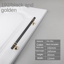 Load image into Gallery viewer, Modern Light Luxury Zinc Alloy Door Handle Cabinet Handle Drawer Handle Fashion Furniture Handle Hardware Cabinet Pulls Brushed Nickel Stainless Steel Kitchen Drawer Pulls Cabinet Handles
