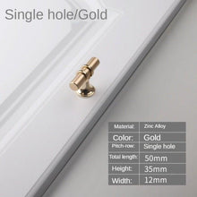 Load image into Gallery viewer, Modern Light Luxury Zinc Alloy Door Handle Cabinet Handle Drawer Handle Fashion Furniture Handle Hardware Cabinet Pulls Brushed Nickel Stainless Steel Kitchen Drawer Pulls Cabinet Handles