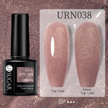 Load image into Gallery viewer, Modern Luxury Autumn Winter Womens Gel Polish Glossy Matte Diamond Effect Long Lasting Nail Art Sequins Design