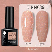 Load image into Gallery viewer, Modern Luxury Autumn Winter Womens Gel Polish Glossy Matte Diamond Effect Long Lasting Nail Art Sequins Design