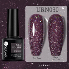 Load image into Gallery viewer, Modern Luxury Autumn Winter Womens Gel Polish Glossy Matte Diamond Effect Long Lasting Nail Art Sequins Design