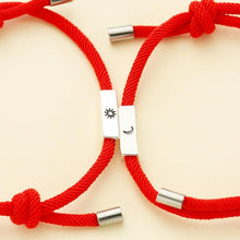 Load image into Gallery viewer, Modern Matching Sun Moon Charm Paired Bracelets Adjustable Magnet Bracelet For Couples Red Rope Bracelets Couple Attraction Friendship Bracelet For Boyfriend Girlfriend