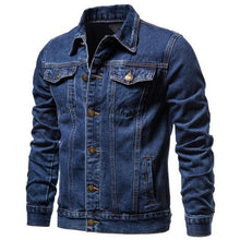 Load image into Gallery viewer, Modern Men Light Blue Jackets Luxury Slim Casual Coats New Male Quality Cotton Thick Winter Jackets Warm Comfortable Jacket Elegant Warm Winter Coats