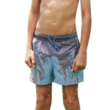 Load image into Gallery viewer, Modern Men's Summer Discoloration Swimming Trunks Magical Change Color Beach Surf Shorts Quick Dry Bathing Short Swim Pants