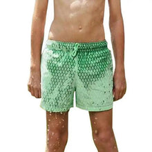 Load image into Gallery viewer, Modern Men's Summer Discoloration Swimming Trunks Magical Change Color Beach Surf Shorts Quick Dry Bathing Short Swim Pants
