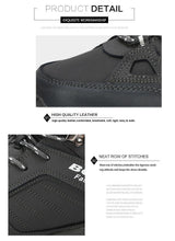 Load image into Gallery viewer, Modern Mens Boots Anti-Skidding Leather Shoes Popular Comfy Spring Autumn Men Shoes Short Plush Snow Boots Outdoor Warm Fur Lined Water Resistant Non Slip Mens Shoes