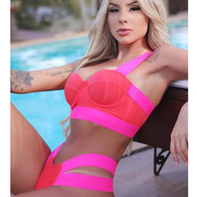 将图片加载到图库查看器,Modern Push Up Swimsuit Bikini Women's Push-up Bandage Bikini Swimsuits Swim Bottoms Women Swimwear Bathing Suit Padded Beach Swimming Suit Summer Fashion Suits