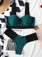 将图片加载到图库查看器,Modern Push Up Swimsuit Bikini Women's Push-up Bandage Bikini Swimsuits Swim Bottoms Women Swimwear Bathing Suit Padded Beach Swimming Suit Summer Fashion Suits