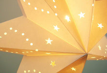 Load image into Gallery viewer, Modern Retro Led Table Lamp Desk Light Paper Star Wood Lamp Nordic Design Minimalist Bedside Living Room Bedroom Decor Cute Study Lamps for Bedroom Décor