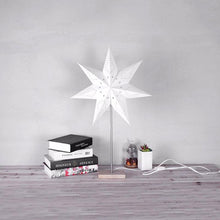 Load image into Gallery viewer, Modern Retro Led Table Lamp Desk Light Paper Star Wood Lamp Nordic Design Minimalist Bedside Living Room Bedroom Decor Cute Study Lamps for Bedroom Décor