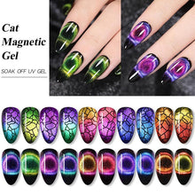 Load image into Gallery viewer, Modern Styllish Elegant 9D Cat Magnetic Nail Gel Polish UV LED Permanent Elegant Colorful Charming Effect For Womens