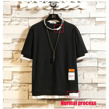 将图片加载到图库查看器,Modern Summer Short Sleeves New Fashion White T-shirt Streetwear One Piece Cool Hip Hop Rock Punk Men Top Tees T-shirt Clothes Men's Green Top Half Sleeve T-Shirt Men's Summer Short Sleeve Loose Casual Clothes