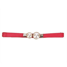 将图片加载到图库查看器,Modern Wide Fabric Strap Silver Metal Buckle Belts For Women Trendy Fashion Stretchable Classic Belts