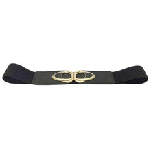 将图片加载到图库查看器,Modern Wide Fabric Strap Silver Metal Buckle Belts For Women Trendy Fashion Stretchable Classic Belts