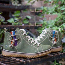 Load image into Gallery viewer, Modern Womens Warm Soft Boots Winter Plush Casual Sports Shoes Trend Retro Ankle Boots Outdoor Walking High Top Sneaker Winter Warm Hook Loop Snow Plush Lining Walking Shoes